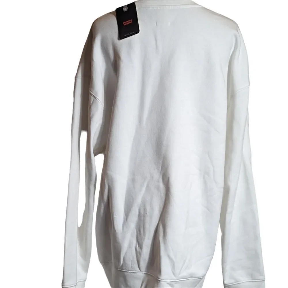 NWT Levi's White Silvertab Relaxed Sweatshirt
